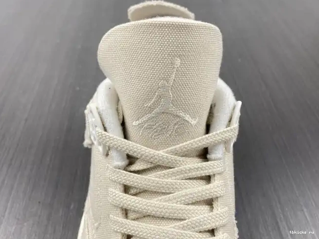 Reps TB DQ4909-100 Blank (W) Retro 4 Canvas Jordan 0529